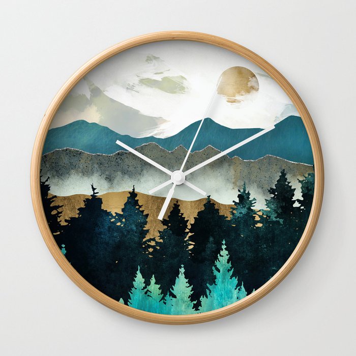 Forest Mist Wall Clock