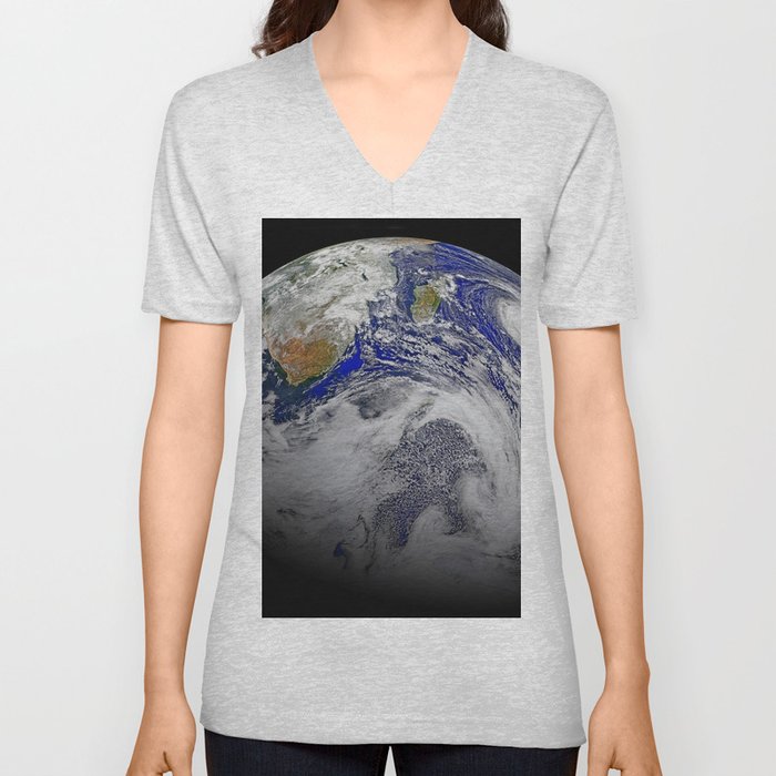 Planet Earth V Neck T Shirt