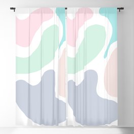 34 Abstract Shapes Pastel Background 220729 Valourine Design Blackout Curtain