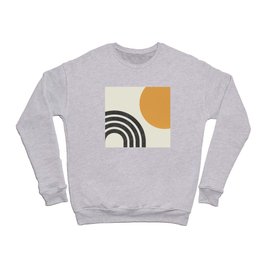 Mid century modern Sun & Rainbow Crewneck Sweatshirt