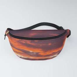 Sunset Clouds Red Yellow Blue Fanny Pack