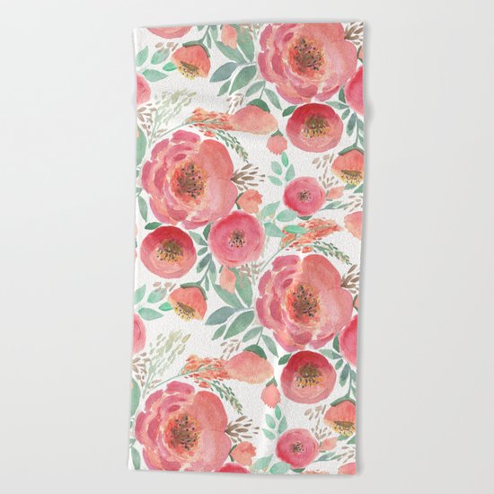 Floral pattern 5 Beach Towel