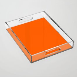 Vivid orange - solid color Acrylic Tray