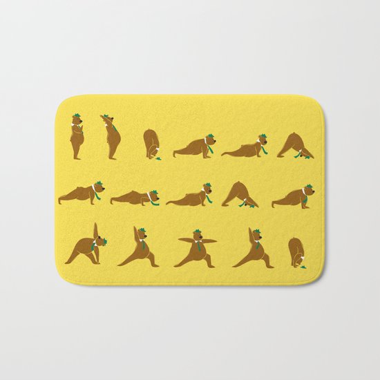 Yoga Bear - Classic Bath Mat