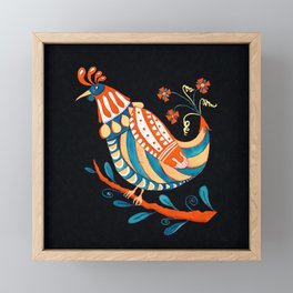 Folktale Bird Framed Mini Art Print