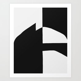 Black abstract #33 Work with Contradictions Art Print