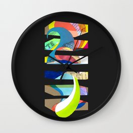 Judd Homage (collage) Wall Clock | Paper, Minimalism, Mixedmedia, Abstract, Digital, Collage 