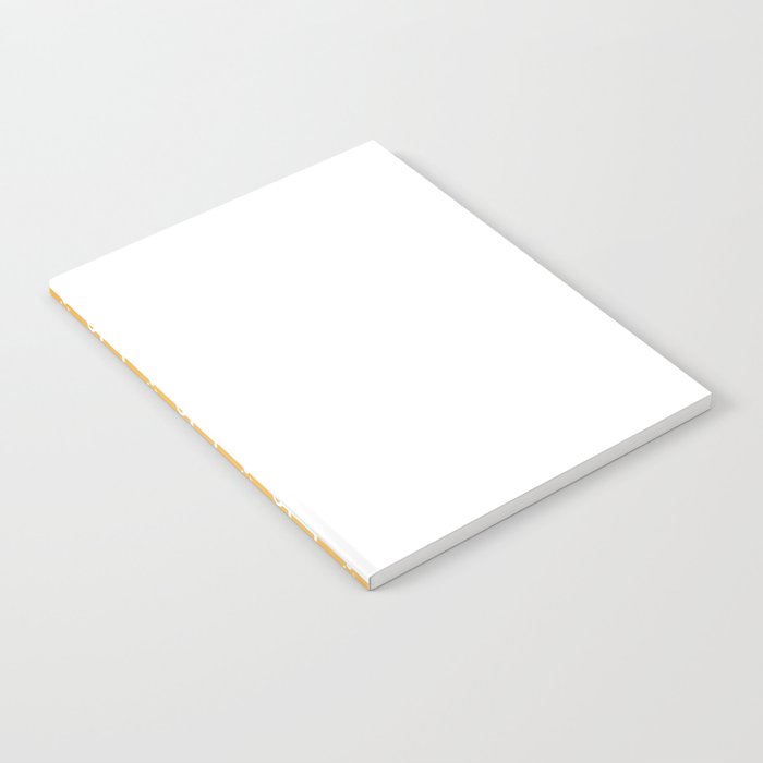 White Anchors on Orange and White Vertical Split Notebook