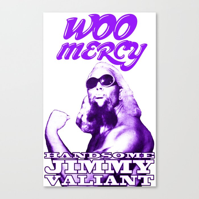 Memphis Wrestler Handsome Jimmy Valiant Canvas Print