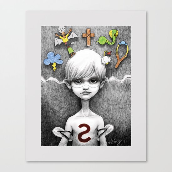 Superheroes SF Canvas Print