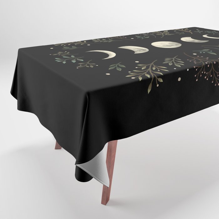 Moonlight Garden - Olive Green Tablecloth