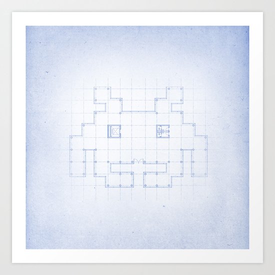 A SPACE PLAN Art Print