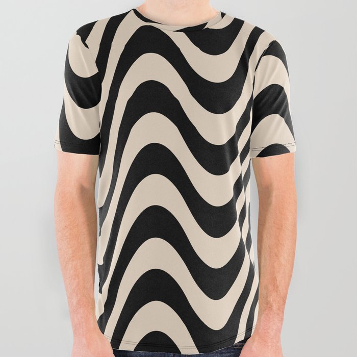 Wavy All Over Graphic Tee