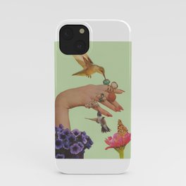 Hummingbird Hand iPhone Case