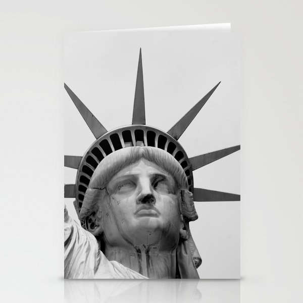 Black and White Statue of Liberty Stationery Cards