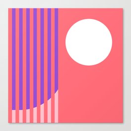 Pink Purple Minimal Canvas Print