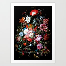 Flower Collage Art Print