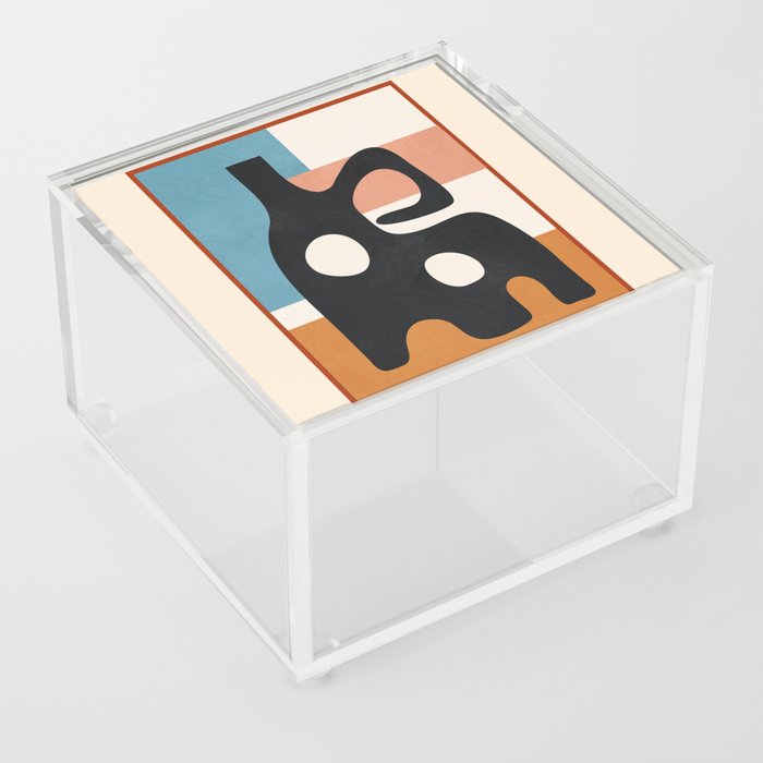 Abstract Art Vase 10 Acrylic Box