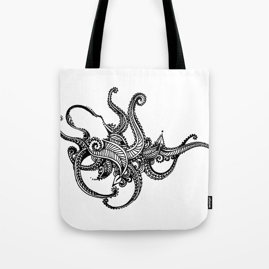 Henna Octopus Tote Bag