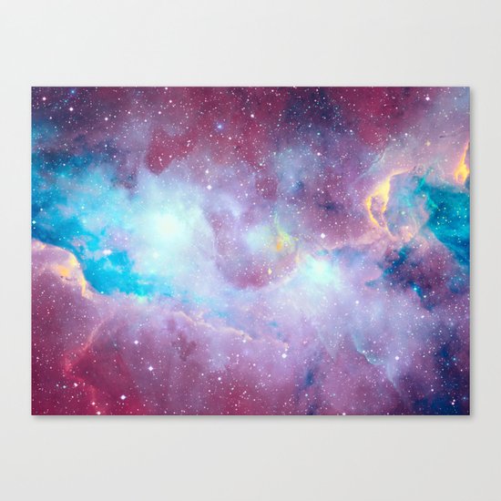 Quartz & Turquoise Galaxy Canvas Print