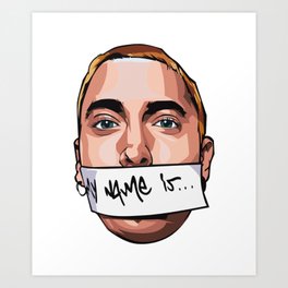 My Name is Marshall Vector Art Art Print