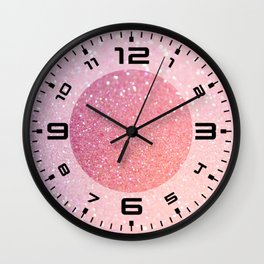 Ombre Glitter 16 Wall Clock