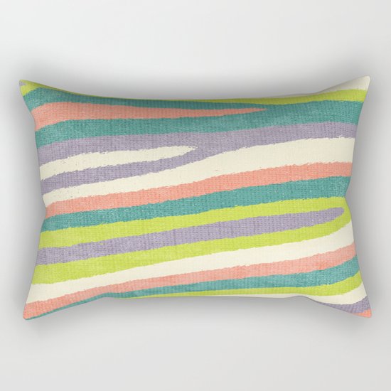 Fruit Stripes. Rectangular Pillow