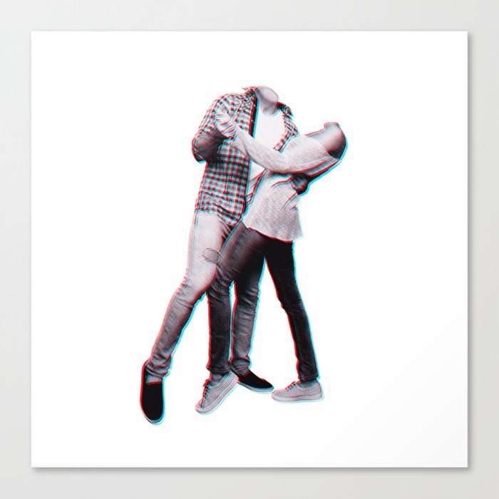 dance with me in 3d Canvas Print