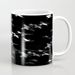 Abstract Black and White Crane Flock #decor #society6 #buyart Coffee Mug