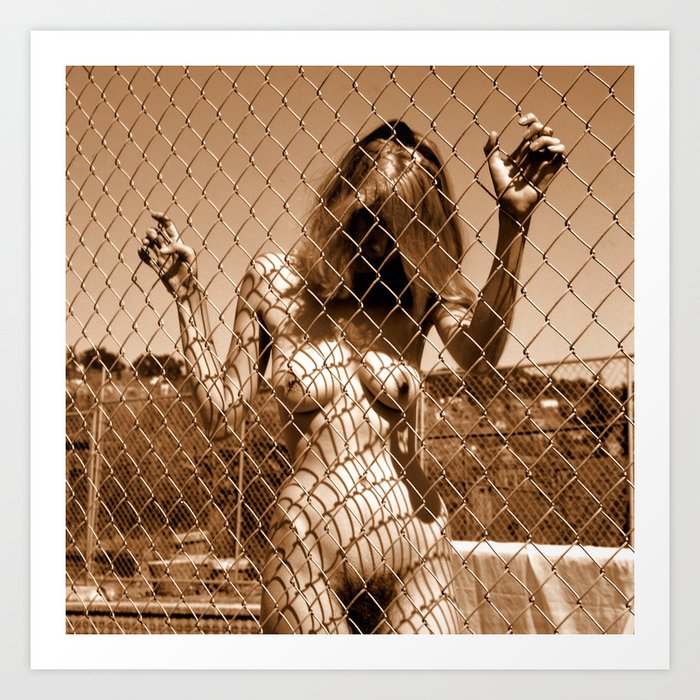 Fenced In (Nude Photography) Art Print