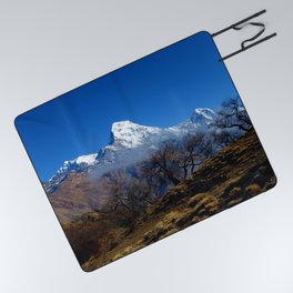 Panoramic View Of Annapurna Ghorepani Poon Hill Picnic Blanket
