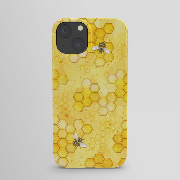Meant to Bee - Honey Bees Pattern iPhone Case