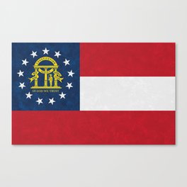 State Flag of Georgia American State Flags GA Canvas Print