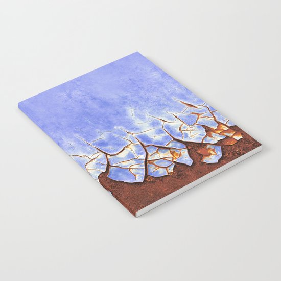 Rust and Blue Notebook