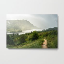 Scottish Highlands Landscape Panorama Metal Print | Landscape, Travel, Beautiful, Hill, Water, Footpath, Photo, Summer, Nature, Dust 