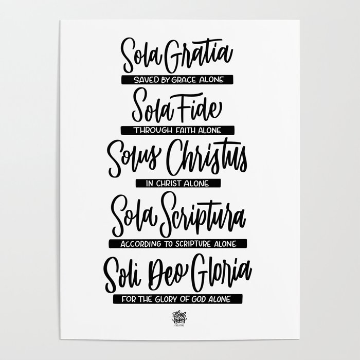 The Five Solas Poster