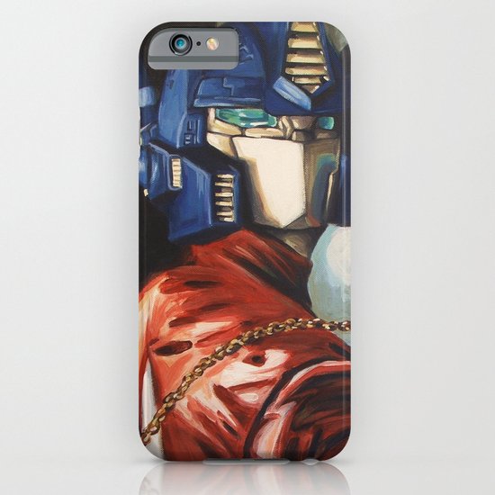 Optimus Prime With Sunflower iPhone & iPod Case