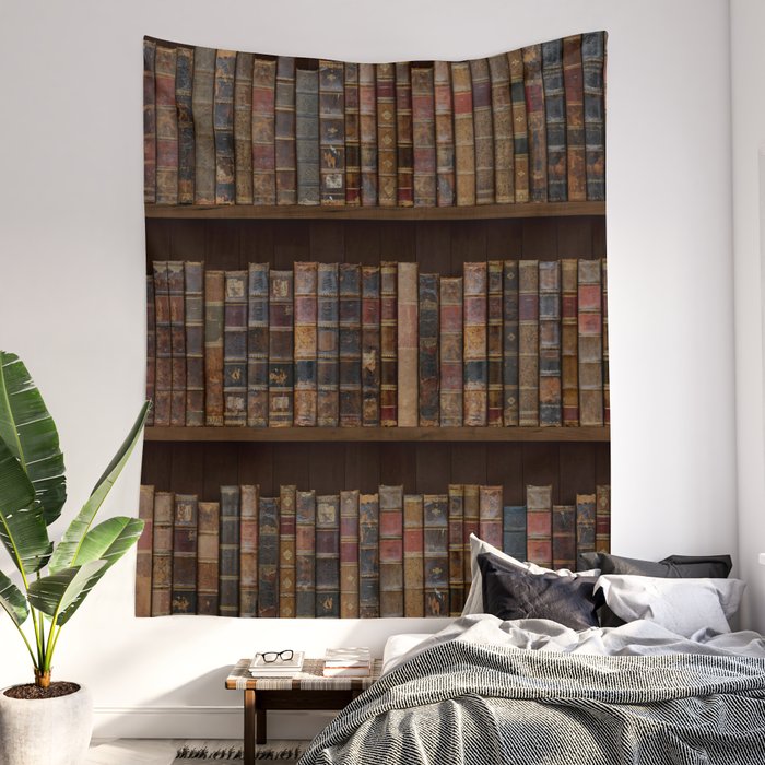 Bookcase tapestry clearance