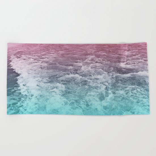 pastel ocean Beach Towel