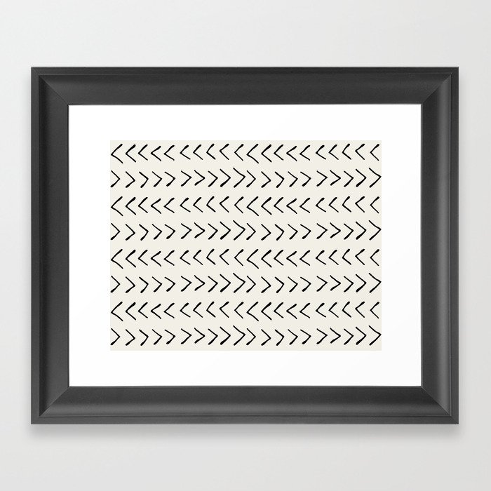 Arrows on Alabaster Framed Art Print