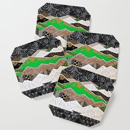 Rocky Mountains Wild (Green) - Landscape Coaster