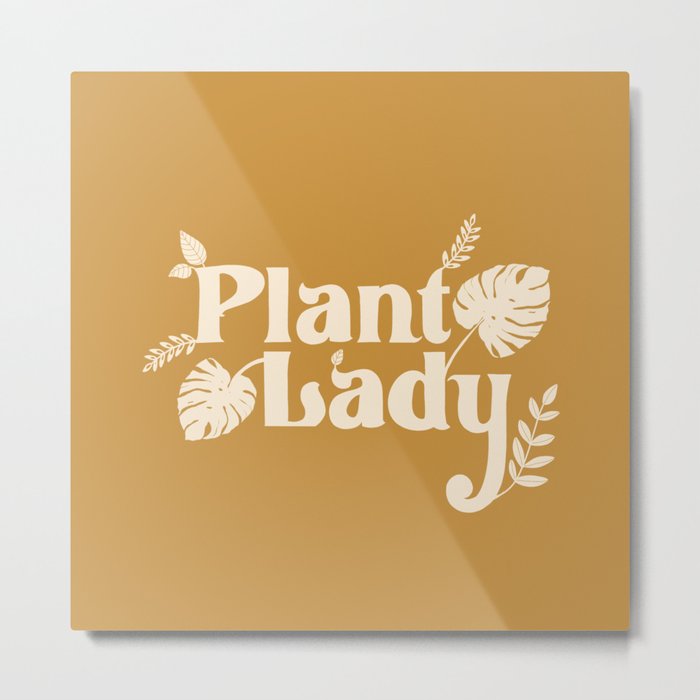 Plant lady Metal Print