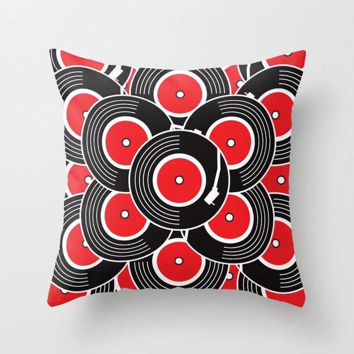 Groovy Record Throw Pillow