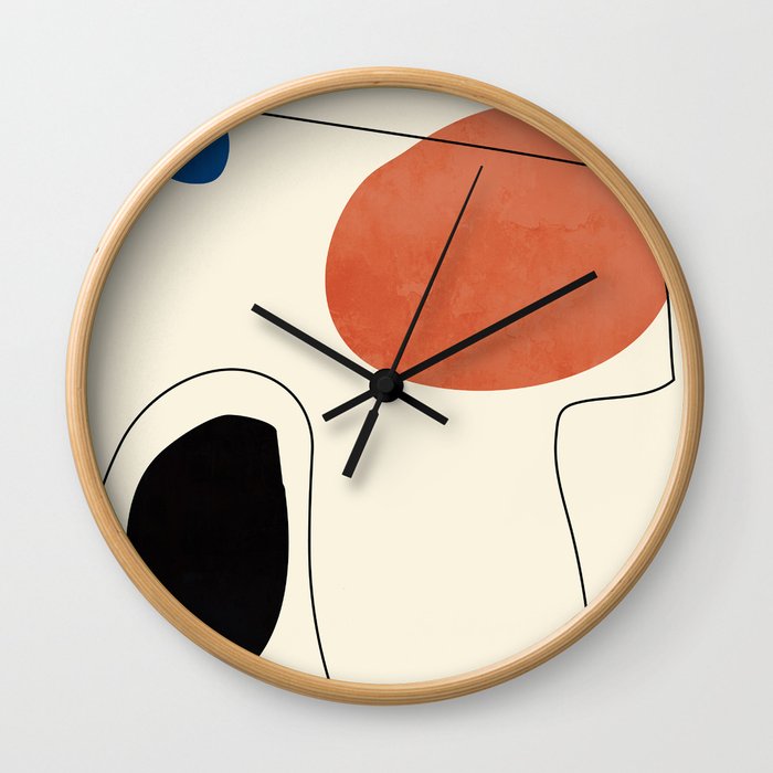 Minimalist Abstract 4 Wall Clock