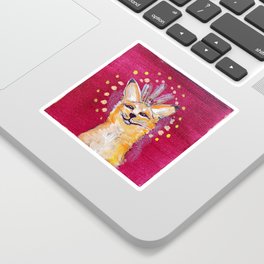 Fox King Sticker