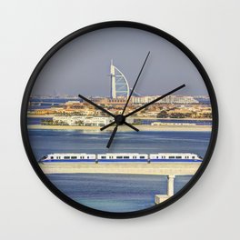 Burj Al Arab and Palm Jumeirah Monorail Wall Clock