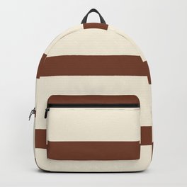 Striped brown light brown pattern Backpack