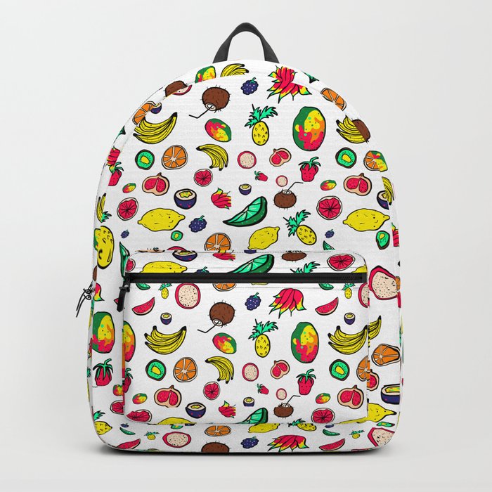 Tuti Fruti Quirky Tropical Fruit Pattern Backpack