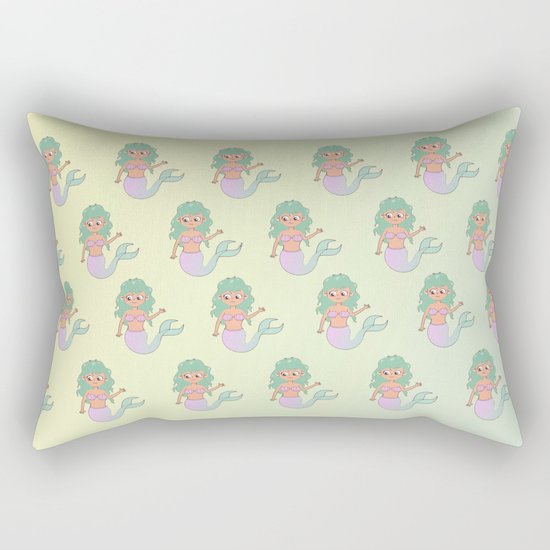 tanned mermaids pattern Rectangular Pillow