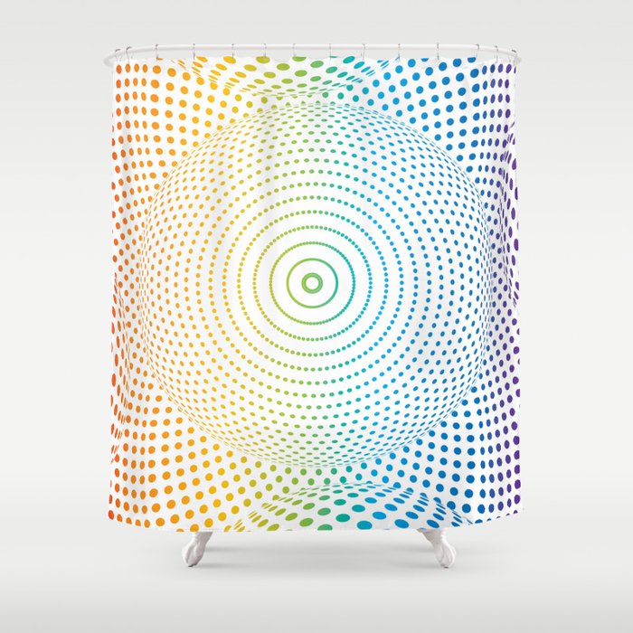 DOTTY KALIEDESCOPE. Shower Curtain